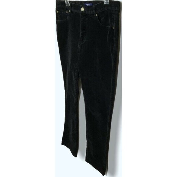 CHAPS Women’s Corduroy Pants 12 Black - Picture 4 of 9